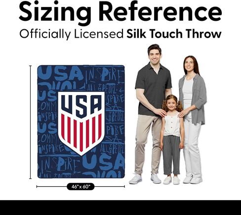 Northwest U.S. Soccer Disperse Silk Touch Throw Blanket, 46x60 inches in Kuwait
