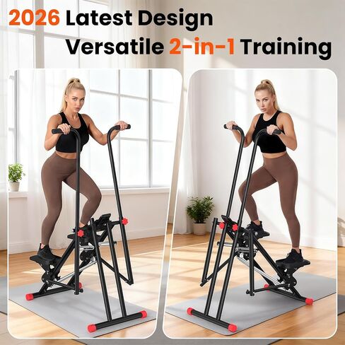 RELIFE REBUILD YOUR LIFE Stair Stepper for Home Exercise,New Version Stair Climber with Adjustable Resistance, Vertical Climber Cardio Exercise Machine for Full Body Workout, Extended Step Range in Kuwait