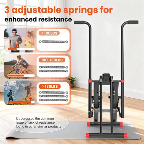 RELIFE REBUILD YOUR LIFE Stair Stepper for Home Exercise,New Version Stair Climber with Adjustable Resistance, Vertical Climber Cardio Exercise Machine for Full Body Workout, Extended Step Range in Kuwait
