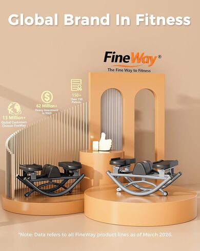 FineWay Upgraded Rock Stepper 2.0 for Exercise at Home, Rocking Stepper Side to Side, Low-Impact Knee-Friendly Exercise Machine with Resistance Bands, LCD Monitor & 330 LBS Capacity (Black-V) in Kuwait