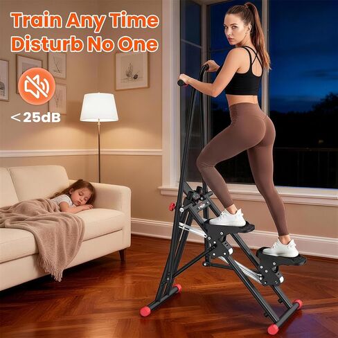 RELIFE REBUILD YOUR LIFE Stair Stepper for Home Exercise,New Version Stair Climber with Adjustable Resistance, Vertical Climber Cardio Exercise Machine for Full Body Workout, Extended Step Range in Kuwait