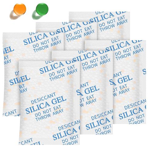 Absorbking Silica Gel Packets – 5 Gram 80 Packs Desiccant Packs for Storage, Food Grade Moisture Absorbers with Color Indicating, Silica Packets for Foods, Storage Bins, 3D Filaments, Electronics in Kuwait
