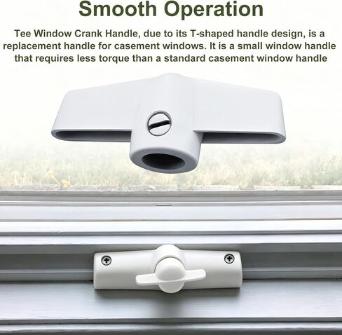 SK929T Tee Window Crank Handle for 11/32" Splines, Fits Most Operators, Butterfly Wing Nut T-Handles - 2 Pack in Kuwait
