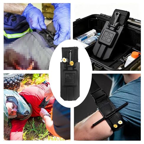 Tactical Tourniquet Gen 4 Medical Solutions 1.5" Compression Band with Molle Tourniquet Holder for Emergency Use in Kuwait