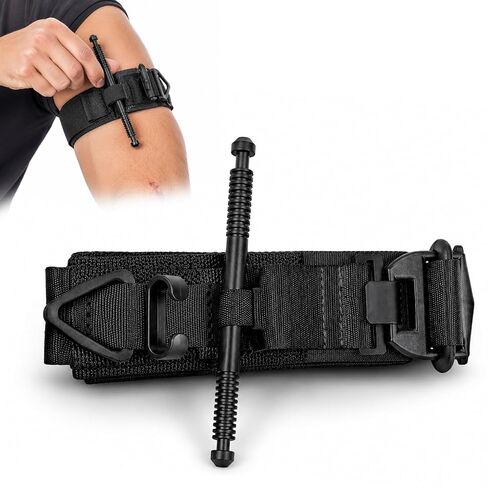 Turnicate,1Pcs Tactical Tourniquet – Heavy Duty Emergency Medical Grade Quick Release Combat Tourniquet, Hemostatic Blood Stopper for First Aid Kit, Trauma Bag, Survival Gear in Kuwait