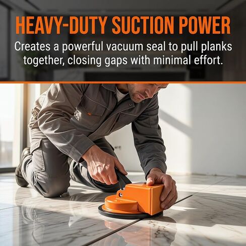 Floor Gap Fixer Tool with Enhanced Vacuum Suction Cup, Laminate Flooring Tool for Wood, Tile, Vinyl and Laminate Floor Gap Repair, Durable Compact Installation Tool in Saudi Arabia