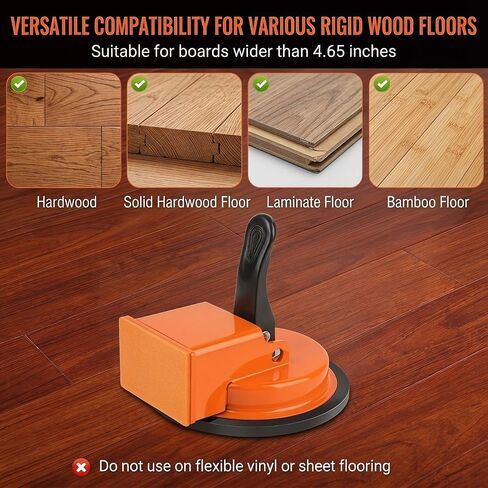 Floor Gap Fixer Tool with Enhanced Vacuum Suction Cup, Laminate Flooring Tool for Wood, Tile, Vinyl and Laminate Floor Gap Repair, Durable Compact Installation Tool in Saudi Arabia