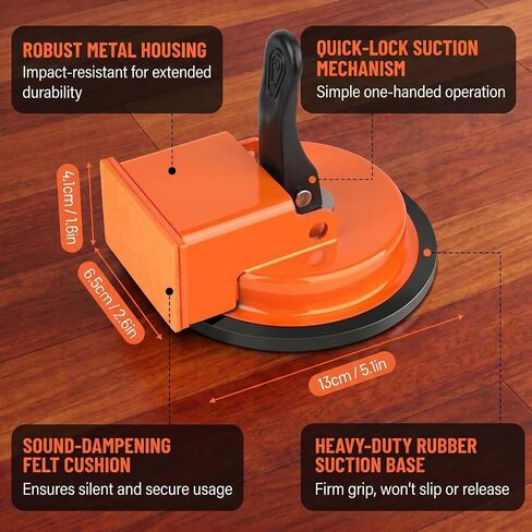Floor Gap Fixer Tool with Enhanced Vacuum Suction Cup, Laminate Flooring Tool for Wood, Tile, Vinyl and Laminate Floor Gap Repair, Durable Compact Installation Tool in Saudi Arabia