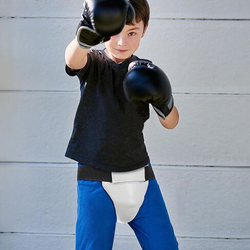 Garneck Boxing Groin Protector for Kids: Youth Athletic Cup, Protective Cup for Taekwondo, Karate Kickboxing Sports Training, Adjustable Groin Guard for Boys Girls in Kuwait