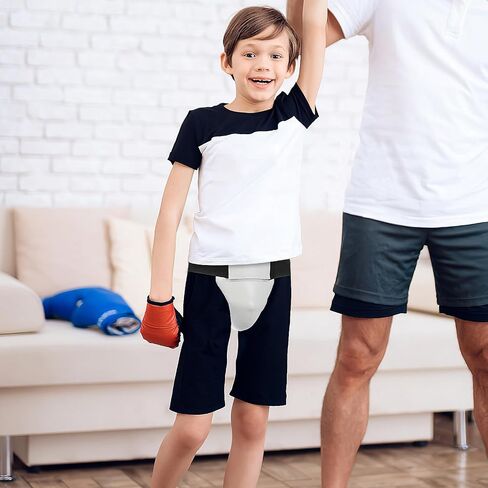 Garneck Boxing Groin Protector for Kids: Youth Athletic Cup, Protective Cup for Taekwondo, Karate Kickboxing Sports Training, Adjustable Groin Guard for Boys Girls in Kuwait