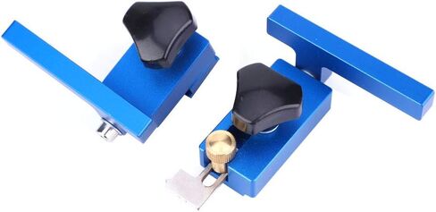 T Track Stop Fence Flip Stop Tool Woodworking Positioning Limiter Wood Clamp Aluminum Alloy T Track Stop for Woodworking (30#+45#) in Kuwait