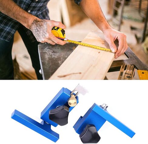 T Track Stop Fence Flip Stop Tool Woodworking Positioning Limiter Wood Clamp Aluminum Alloy T Track Stop for Woodworking (30#+45#) in Kuwait