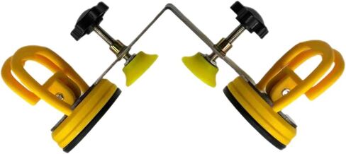 90 Degree Setter with 2.17inch Suction Cup Sturdy,Efficient Seam Joining and Leveling for Stone Marble Tile Glass, yellow 2 suctioncups in Kuwait