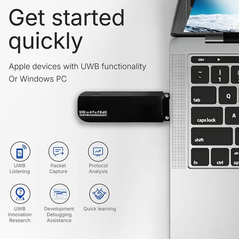 Heltec UWB Dongle Sniffer محلل حزم النطاق العريض للغاية لإنترنت الأشياء، IEEE 802.15.4، بروتوكول FiRa/CCC TOF/TDOA لتحديد المواقع، معدل بيانات 6.8 ميجابت في الثانية، ARM Cortex-M33، واجهة USB-A in Kuwait
