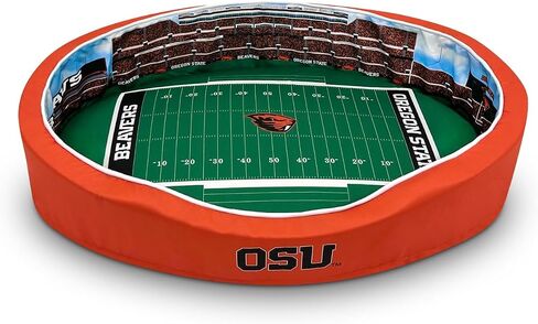 StadiumSpot Officially Licensed NCAA Premium Oval Dog Bed, Oregon State Beavers, Medium in Kuwait