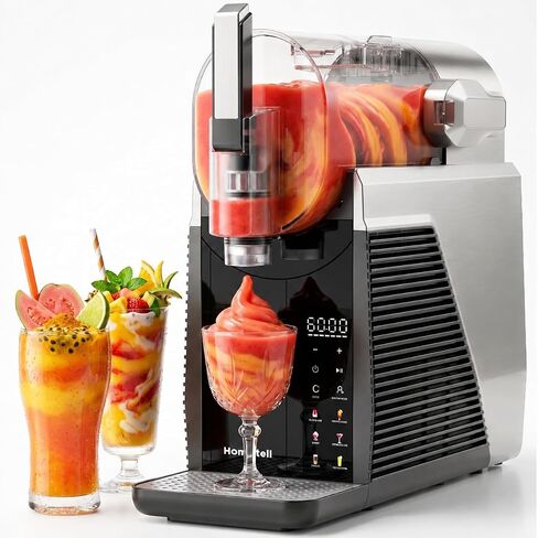 Slushie Machine for Home, No Ice Needed Frozen Drink Maker, 68oz Large Capacity with 360° QuickChill, 6 Presets & 10 Texture Settings, LED Touch Panel, Self-Cleaning for Margarita, Milkshake in Saudi Arabia