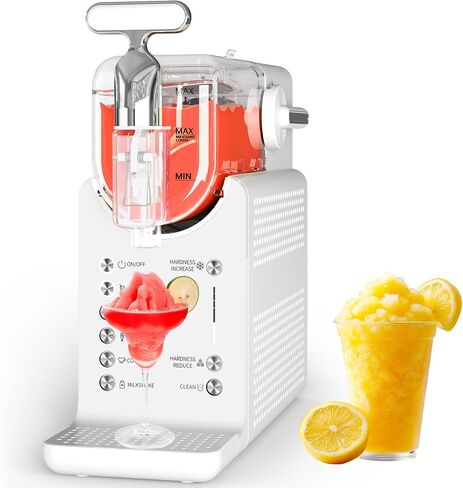 Slushie Machine for Home 68oz, No Ice Needed Frozen Drink Margarita Machine, Slushy Maker Machine for Ice Cream, Slushie Maker with 5 Pre-Set Programs, Self-Cleaning, ETL Certified, Black in Saudi Arabia
