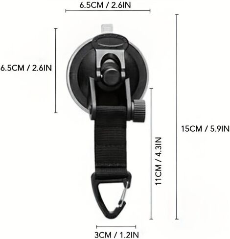 4Pcs Universal Car Suction Cup Anchor Securing Hook Tie Down Camping Tarp As Car Side Awning Outdoor Motorhomes Vans Accessories in Saudi Arabia