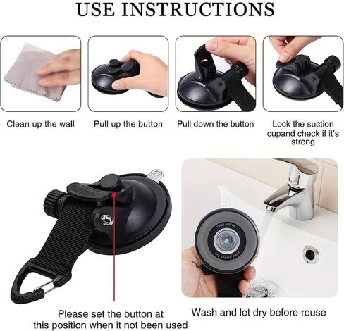 4Pcs Universal Car Suction Cup Anchor Securing Hook Tie Down Camping Tarp As Car Side Awning Outdoor Motorhomes Vans Accessories in Saudi Arabia