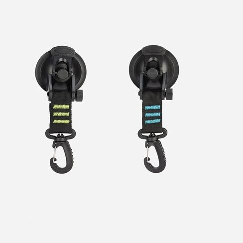 2-Pack Strong Windproof Suction Cup Hooks, Multi-Functional PP Material for Outdoor Camping, Car Mounted Tent, Camping Canopy, Home Use - Secure Grip Buckle in Saudi Arabia