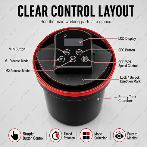 Automatic Film Processor, Electric Home Developing Kit with Smart Timer, Precise Smart Timer Control, Dual Modes and Adjustable Speed for 35mm, 120/220 B&W and Color Film Processing in Kuwait
