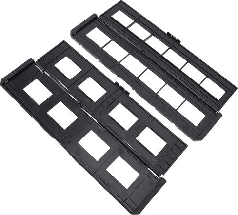 Generic 35mm Film Holder Set for Scanning, 6 Frames Negative Film & 4 Frames Slide Carrier, Anti Static Flatbed Scanner Accessory for 135 Film Strip, Clear in Saudi Arabia
