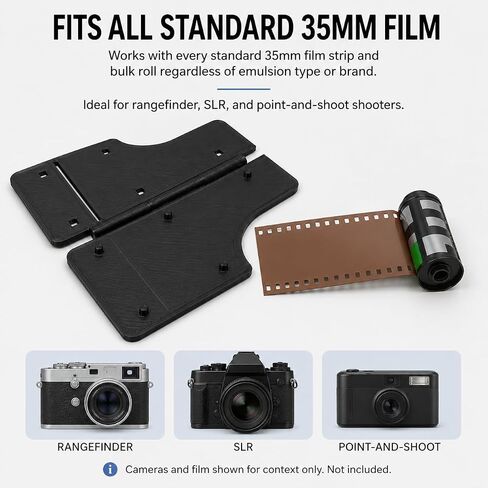 SplashNColor 35mm Film Leader Cutter Trimming Template for Leica Ablon – Precision Sandwich Guide | Easy Reload Analog Photography Tool | Bulk Roll Darkroom Accessory in Kuwait