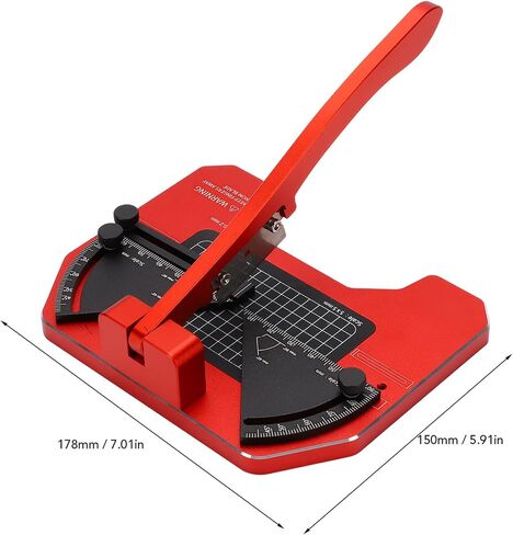 WALFRONT Angle Cutting Station Model Making Miter Cutter Symmetrical Structure with Positioning Line Replaceable Cutting Pad in Saudi Arabia