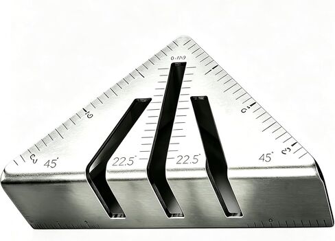 22.5°-90° Professional Heavy Duty Metalworking Miter Square, Welding Angle Layout Tool for Pipe Tubing Fabrication, Square Tubing, Pipe, Angle Iron, Framing and Saw Marking(10") in Kuwait