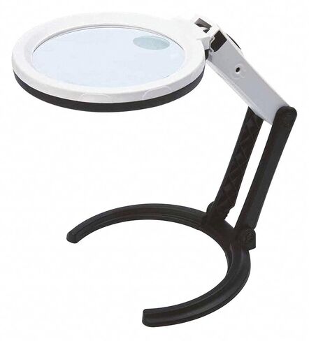 INSIZE 7512-1 THREE WAYS MAGNIFIER WITH ILLUMINATION, Magnification 2X/4X in Kuwait