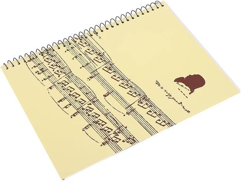 50 Pages Musical Notation Staff Notebook Music Manuscript Writing Paper for Songwriters Piano Notebook Amateurs Music Score Writing Paper (Yellow Score Pattern) in Kuwait