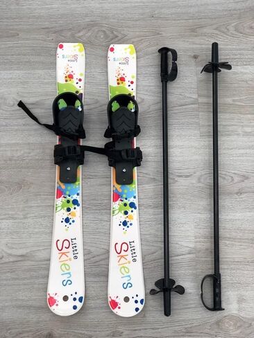 Starter Plastic Skis and Poles - Perfect Beginner ski for ages 0-4 years in Kuwait