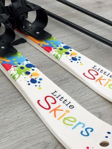 Starter Plastic Skis and Poles - Perfect Beginner ski for ages 0-4 years in Kuwait