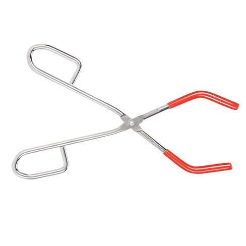 2pcs Lab Beaker Tongs, Steel Rubber Coated Ends Strong Grip Rust, with Maximum Opening 16.2cm, for 50mL to 2000mL Beakers Labware Science Classroom in Kuwait