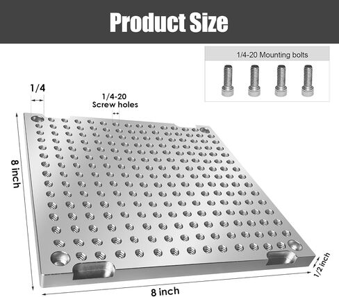 8 × 8 × 1/2 بوصة MIC 6 تركيبات ألومنيوم/لوحة مضحية، منصة نقالة صغيرة. in Kuwait