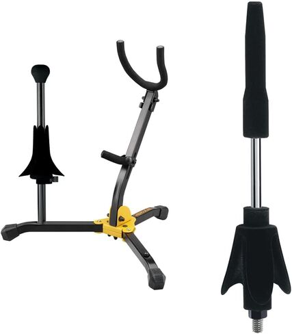 Hercules Alto/Tenor Saxophone Stand with Soprano Sax Peg and Flute/Clarinet Peg in Kuwait