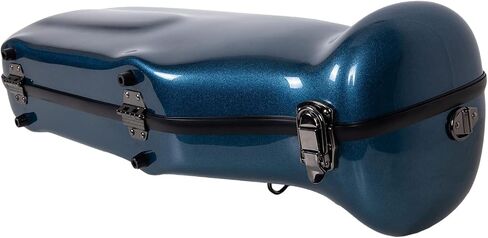 Crossrock Trumpet Case- Fiberglass Hardshell with Backpack Straps in Blue in Saudi Arabia