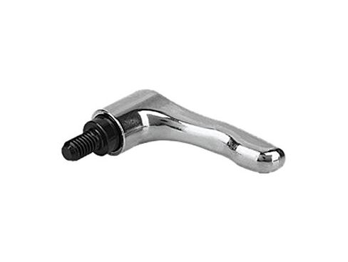 Kipp 06460-1A06X25 Zinc Adjustable Handle with 10-24" External Thread, Modern Design Style, Steel Components, Inch, High-Polish Chromium-Plated Finish, Size 1, 25 mm Screw Length in Kuwait