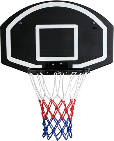 Rakon Wall Mounted Basketball Hoop Indoor Outdoor, 28.5" x 18" Shatterproof Backboard & Steel Rim Set, Door or Wall Mount Basketball Goal for Bedroom, Garage, Patio, Backyard in Kuwait