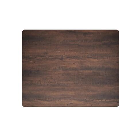 Flash Furniture Acadia 24" x 30" Dark Brown Tabletop, TopGuard HPL Seamless Edge, Scratch & Stain Resistant, All-Weather Durability, Commercial Grade in Kuwait