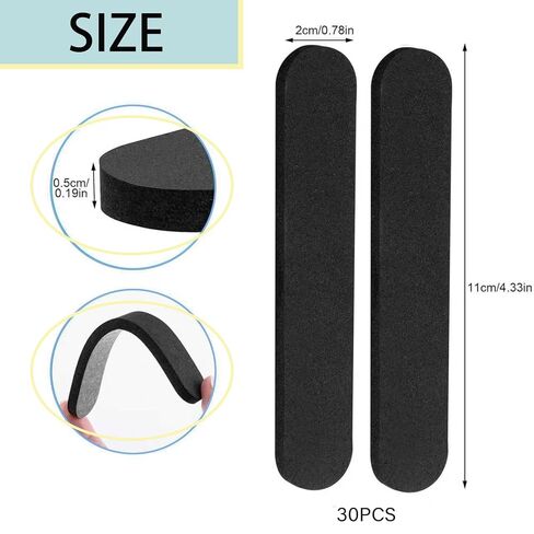 Hat Size Reducer, 30-Pack, Self-Adhesive Foam Tape, Black | Hat Sizing Tape, 4.33"x0.78", peel-and-stick, For Cowboy Hat, Fisherman's Hats,Panama & Straw Hat in Kuwait