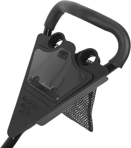 YUYTE 3 Wheel Push Wheel Folding Push Cart Portable Scorecard Holder with Buckle, Foot Brake and Large Wheels for and Sports Gear in Kuwait