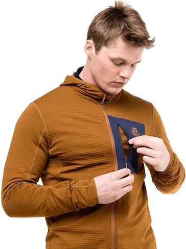 Mountain Equipment، سترة Lumiko بغطاء للرأس - للرجال، Walnut/Cosmos، M in Kuwait
