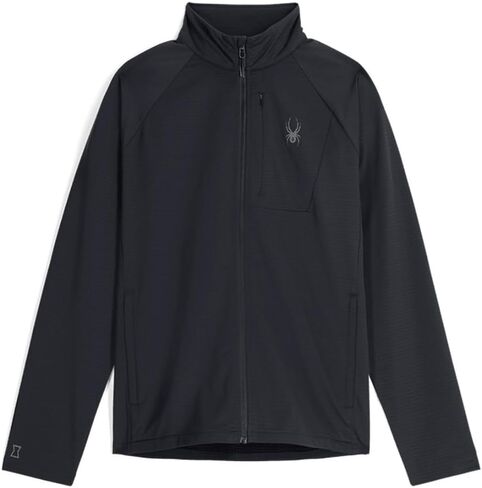 Spyder M GRIDWEB FLC JKT (Men's), Black, Medium in Kuwait