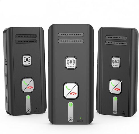 Home Intercom System Wireless 3 Pack, Expandable to 6 Units, Room-to-Room Communication, 1600ft Long Range, Auto Answer, Magnetic Wall Mount, 30-Day Battery, for Elderly Parents, Office, Indoor Use. in Kuwait