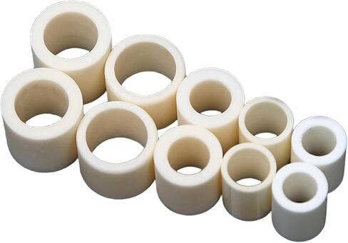 10 Pieces Alumina Single Hole Short Section Ceramic Tube 1.7×4×4.2Mm-2.9×4.7×19Mm for Industrial DIY and Electrical(2.4x5x5mm) in Kuwait