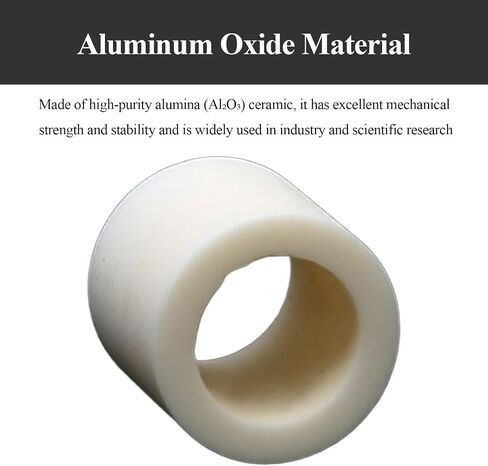 10 Pieces Alumina Single Hole Short Section Ceramic Tube 1.7×4×4.2Mm-2.9×4.7×19Mm for Industrial DIY and Electrical(2.4x5x5mm) in Kuwait