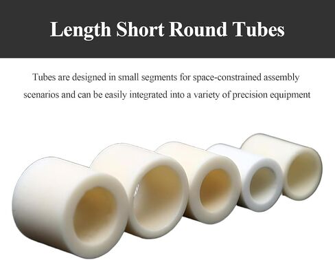 10 Pieces Alumina Single Hole Short Section Ceramic Tube 1.7×4×4.2Mm-2.9×4.7×19Mm for Industrial DIY and Electrical(2.4x5x5mm) in Kuwait