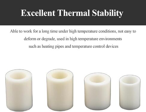 10 Pieces Alumina Single Hole Short Section Ceramic Tube 1.7×4×4.2Mm-2.9×4.7×19Mm for Industrial DIY and Electrical(2.4x5x5mm) in Kuwait