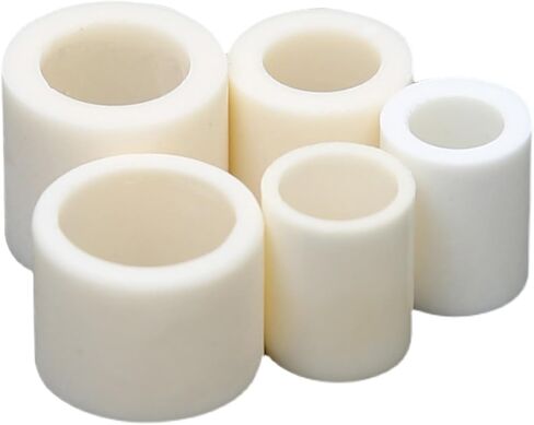 10 قطع الألومينا ثقب واحد مقطع قصير أنبوب السيراميك 7x12x10mm-7.8x13x50mm للصناعة الكهربائية (7x12x10mm) in Kuwait